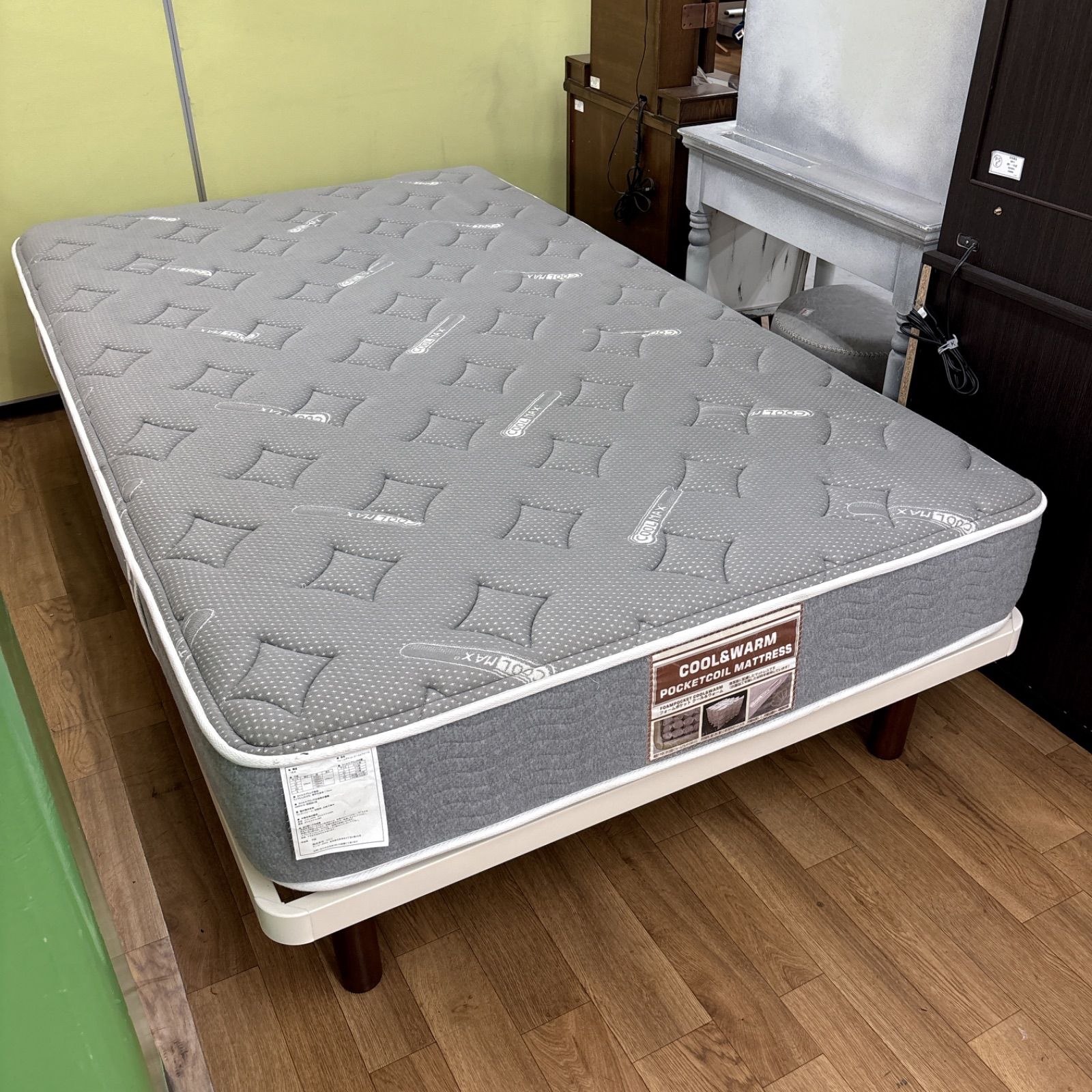 I571 ?名古屋市近郊配送設置無料！ 無印良品×NITORI セミダブルベッド 