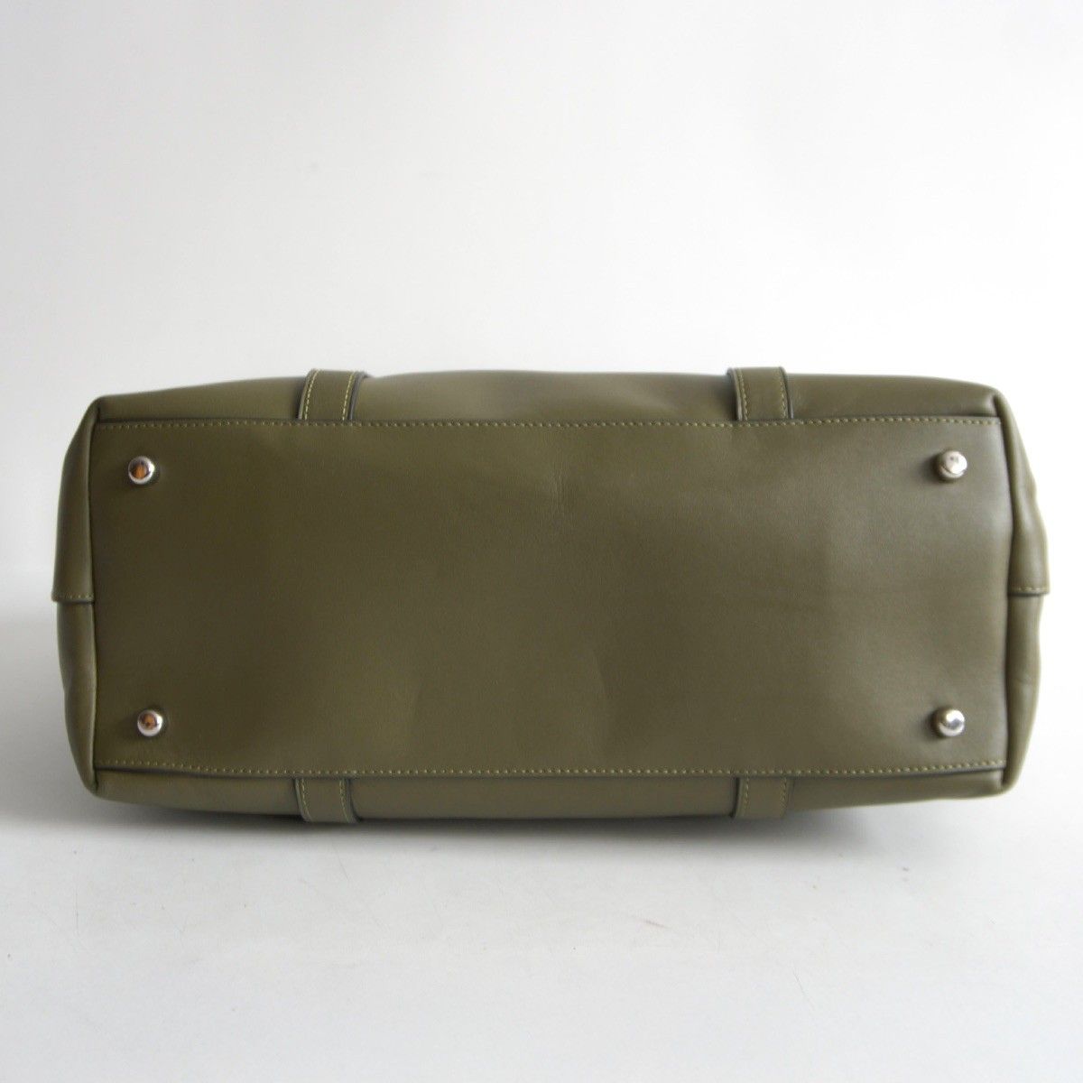 極美品】COACH【CBG49/2WAY ネイサン レザー トートバッグ】 カーキ 