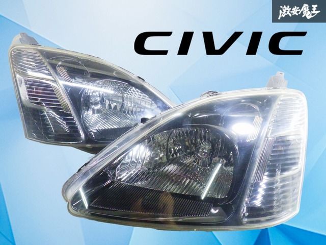 【ホンダ純正】シビック タイプR EP3 HID ヘッドライト ヘッドランプ 左右セット STANLEY P1528 純正パーツ 激安魔王 当時物 希少