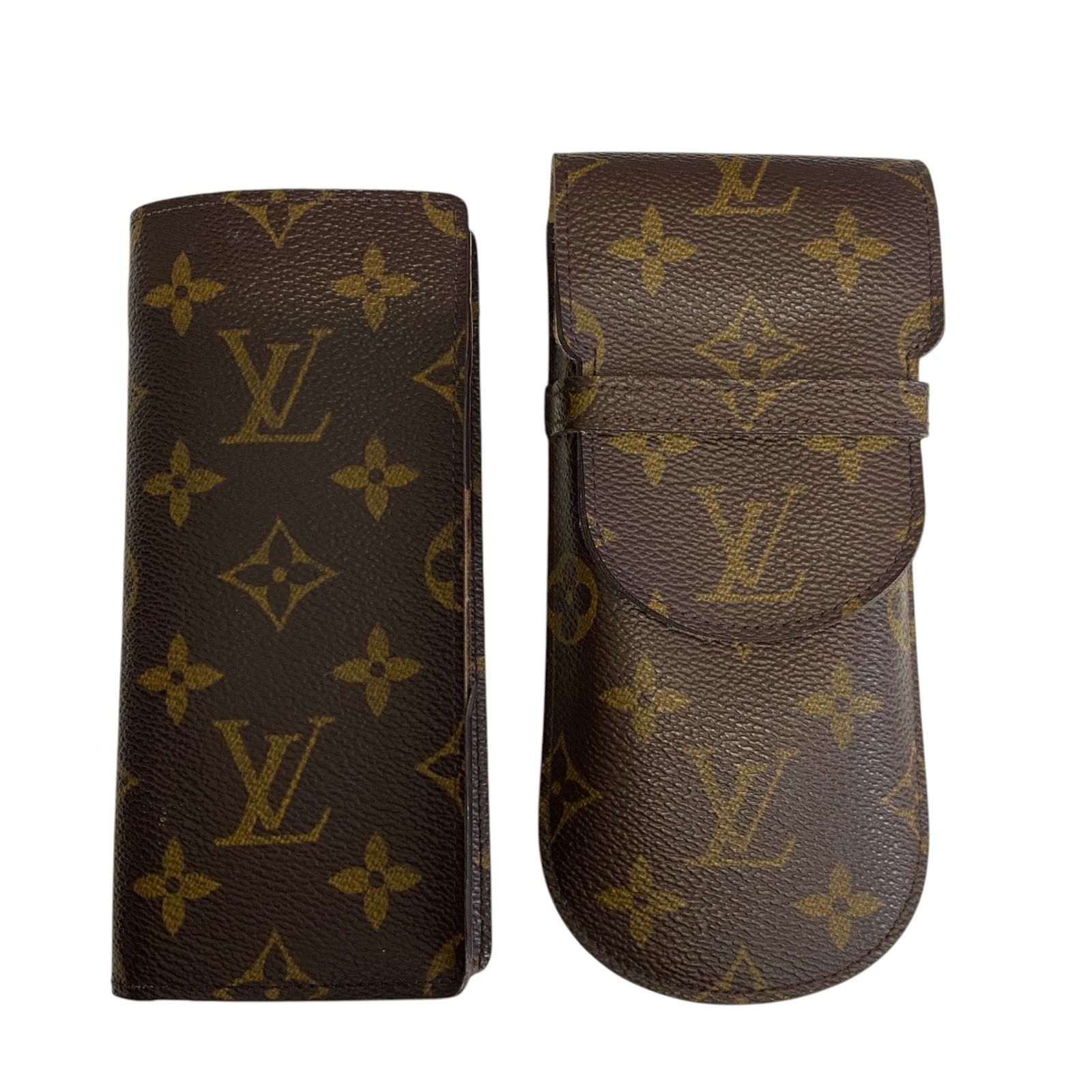 Louis Vuitton ルイヴィトン モノグラム メガネケース2個セット ケースのみ 【中古品】 Y9015RK