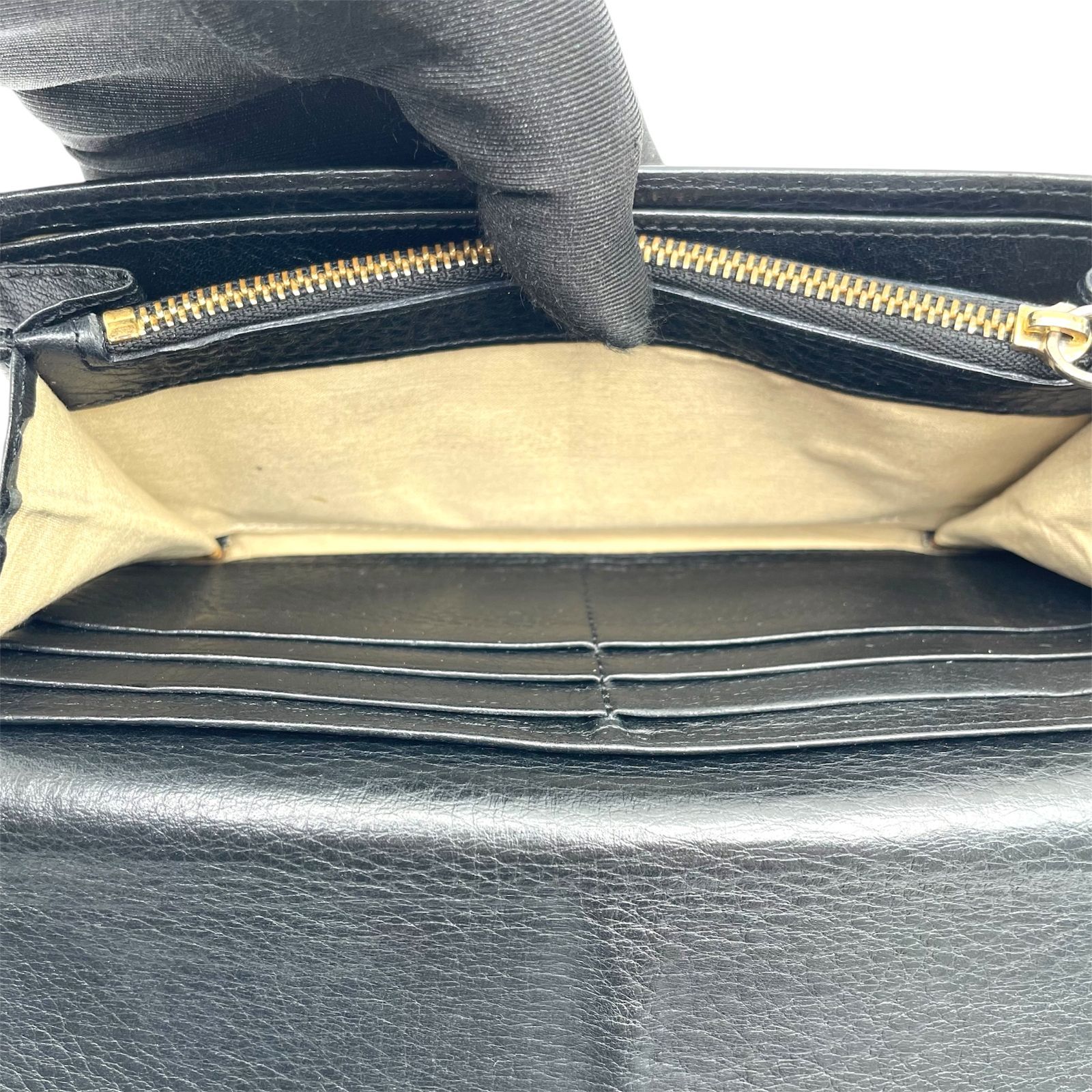 Chloe クロエ 長財布 リリィ リリー リボン モチーフ グレイン レザー 