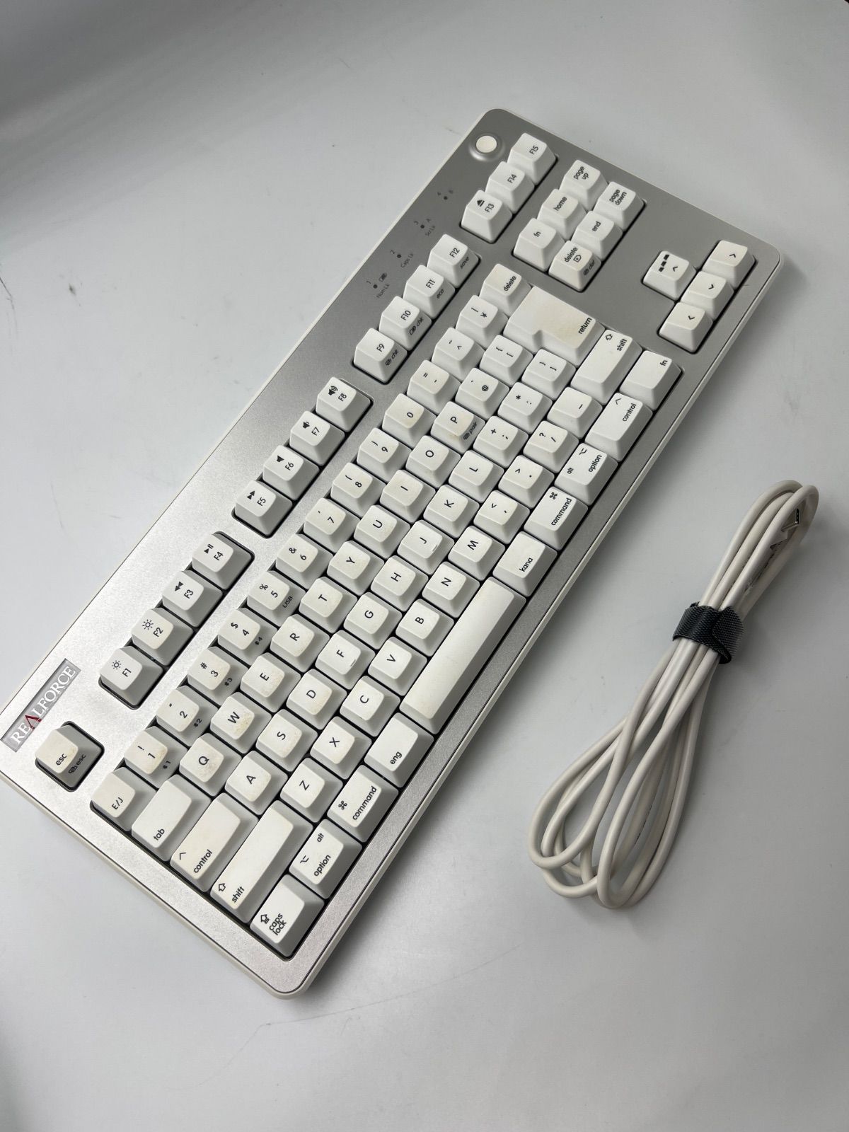 REALFORCE R3 キーボード ハイブリッド テンキーレス 45g Mac用配列 日本語配列 ライトシルバー&スーパーホワイト R3HG21