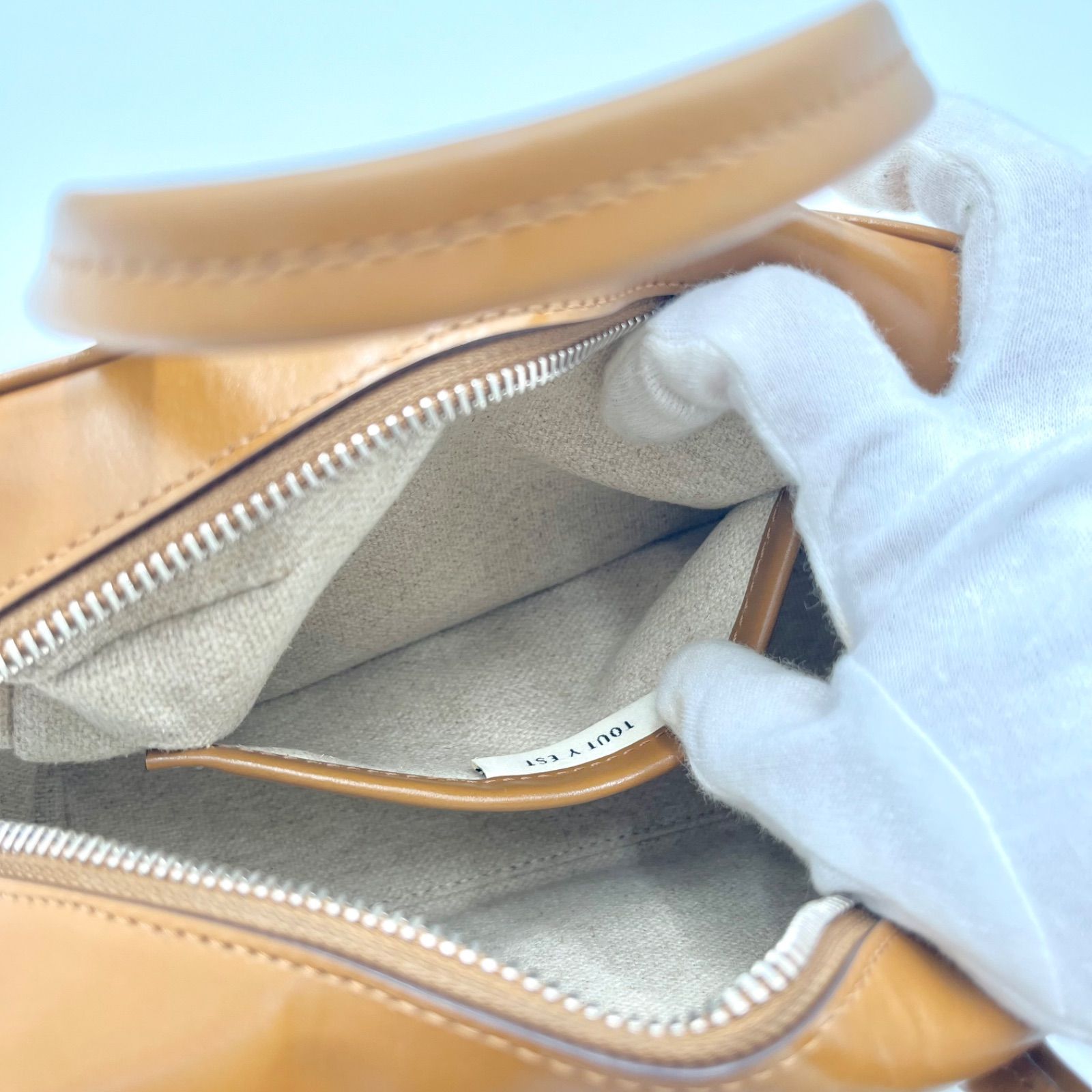 未使用 箱付き◎TOUT Y ESTトゥティエ SAC LOQUET MINI CARAMEL ロケ 