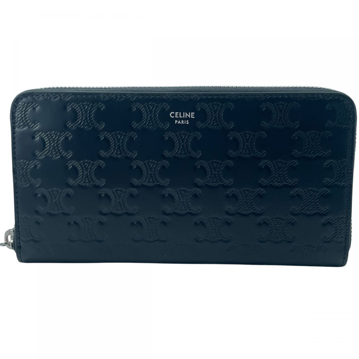 中古】 CELINE セリーヌ 10B553FQC.38SI トリオンフ ラージウォレット 