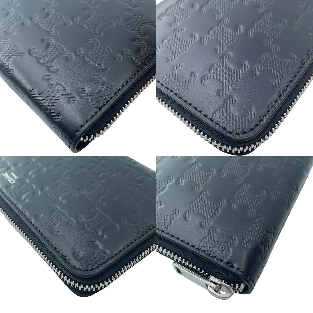 中古】 CELINE セリーヌ 10B553FQC.38SI トリオンフ ラージウォレット 