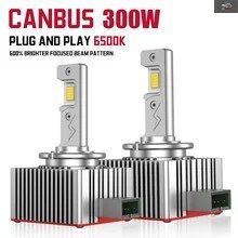 2個入り D1S D3S LEDヘッドライト 30000LM CANBUS ハイ/ロービーム D2S D4S D5S D8Sバルブ D2R D4R カーランプ キセノン HID 6000K 12V 24V