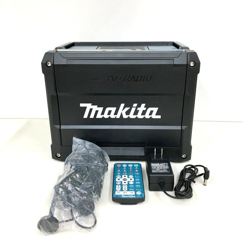 makita マキタ 充電式ラジオ付テレビ TV100 本体のみ 18V 14.4V 10.8V(スライド) 100V Bluetooth テレビ 液晶 10V型 ★DT136