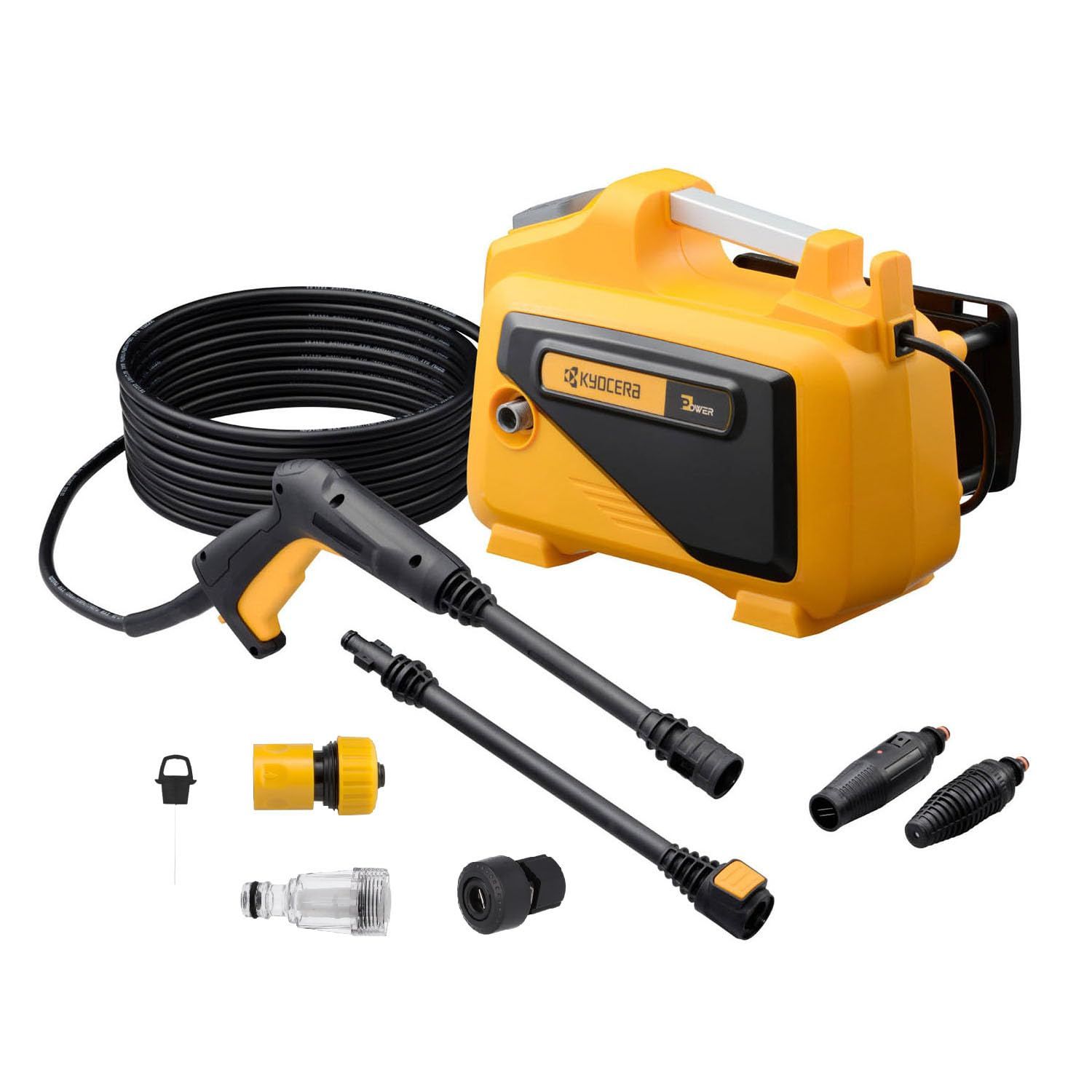 【新品】京セラ(Kyocera) 旧リョービ 高圧洗浄機 AJP-2030 668300A オレンジ 【ガン・ホースが工具なしで接続できる静音・小型タイプの洗浄機】 最大許容圧力10MPa 柔らか高圧ホース6M 節水 ミドルモデル 自吸も可能 19a9ab2e