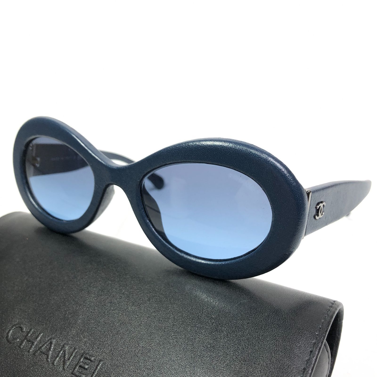CHANEL ココマーク サングラス　ブルー シャネル】本物 CHANEL サングラス ココマーク 5404-Q-A ブルー色系