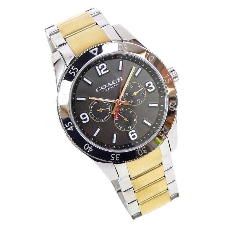 コーチ COACH メンズウォッチ 腕時計 ケイシーウォッチ 42MM CA.133.2.14.1753 黒文字盤 ステンレススチール