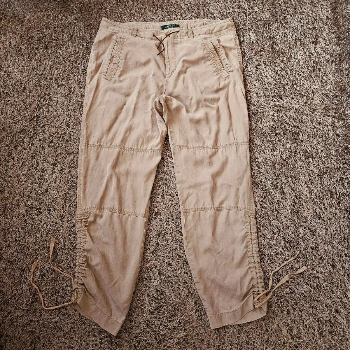 ローレン ラルフローレン シャーリングシャーリング ストリング カプリ パンツ