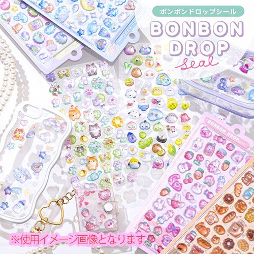 ボンボンドロップシール 4枚セットG【クーリア正規品】 ちょこみん