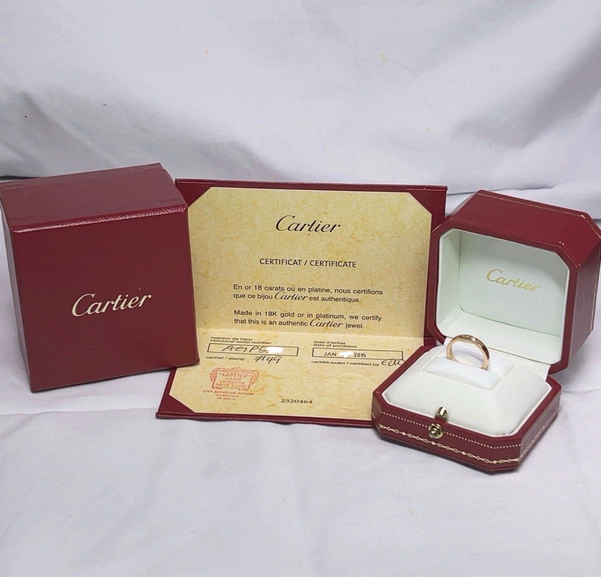 C ドゥカルティエ リング K18PG #49 ダイヤモンド 81,840円
