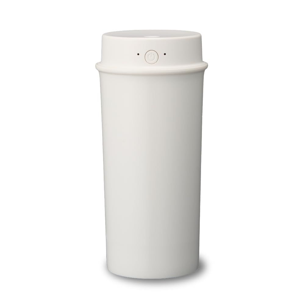 【倒れにくい加湿器】 ドウシシャ 加湿器 小型 ポータブル スリム 卓上 超音波式 カンタン給水 コードレス充電式 USB 400ml Korobaan KWA-054B ホワイトkk