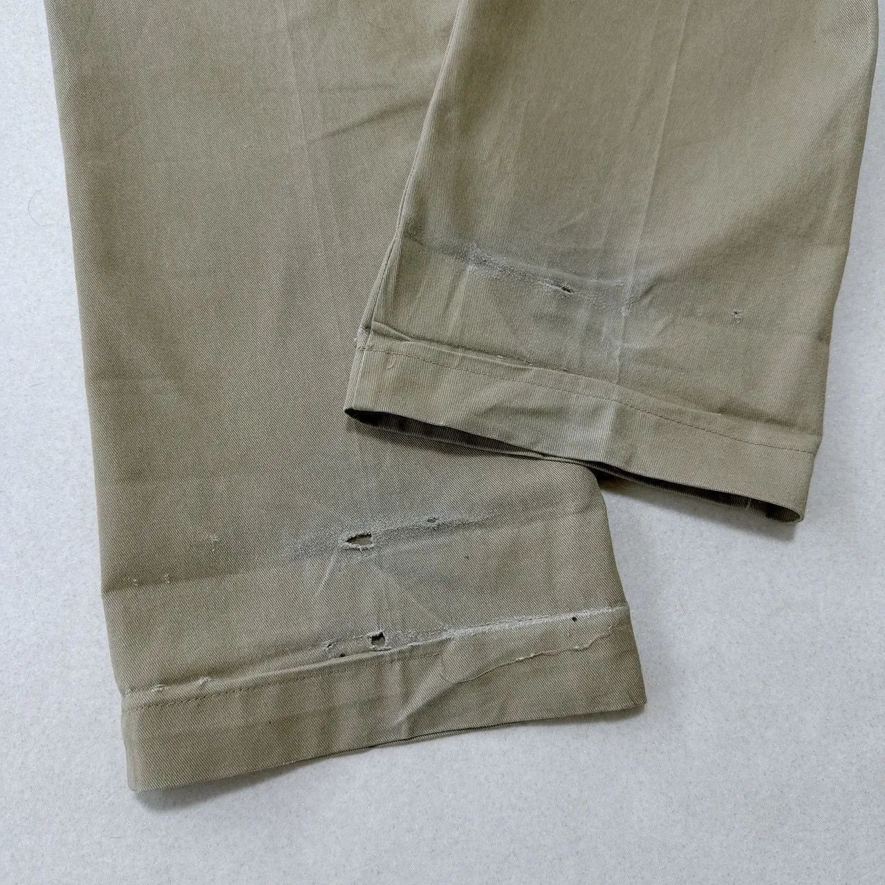 希少80s-90s USA製】ディッキーズ 874 TALONジップ W32 L32 カーキ