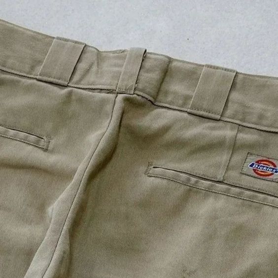 希少80s-90s USA製】ディッキーズ 874 TALONジップ W32 L32 カーキ