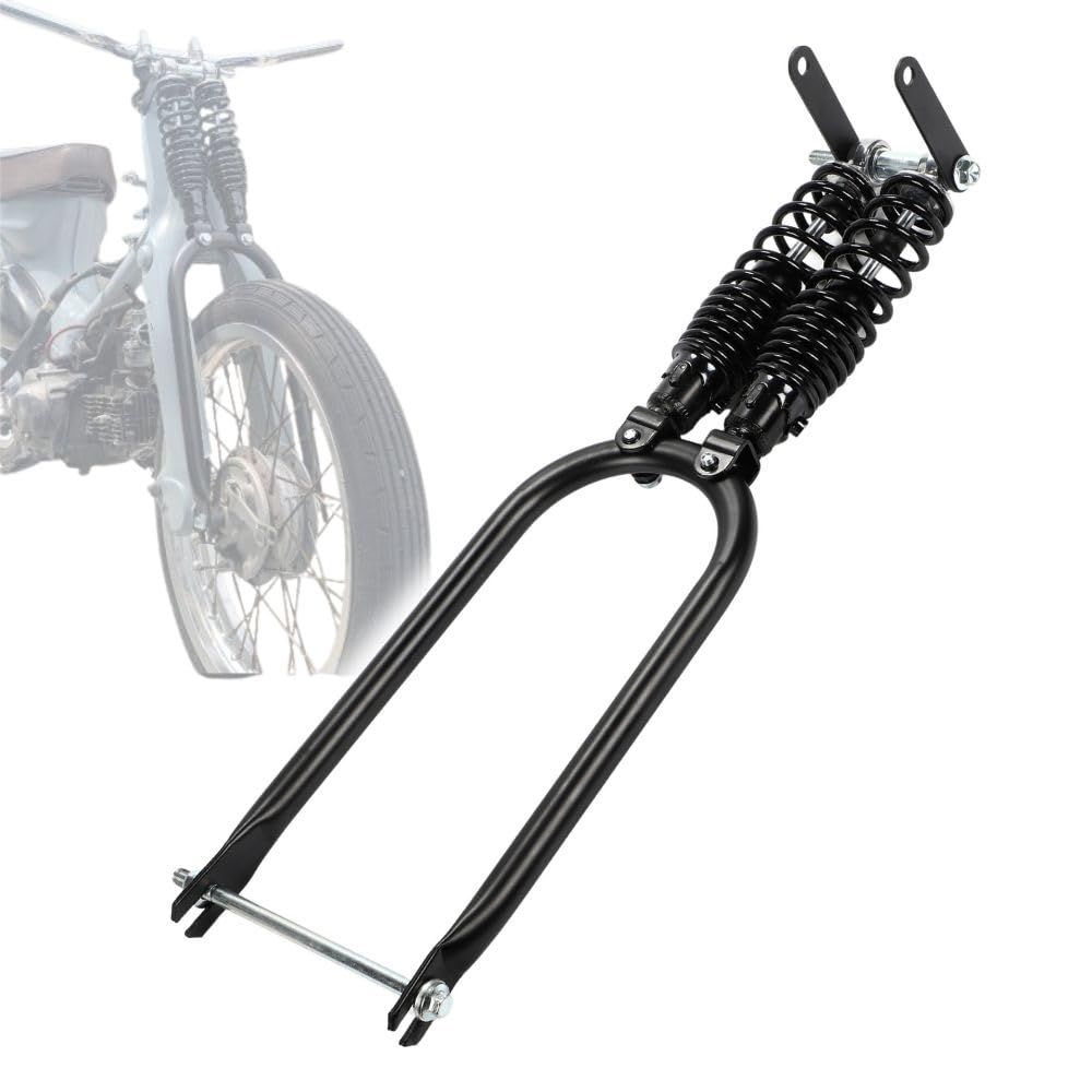 one+lifestyle ホンダ カブ C50 C70 C90 スーパーカブ リトルカブ 対応 スプリンガーフォーク 社外品 汎用品 カスタム パーツ (ブラック) [ブラック]