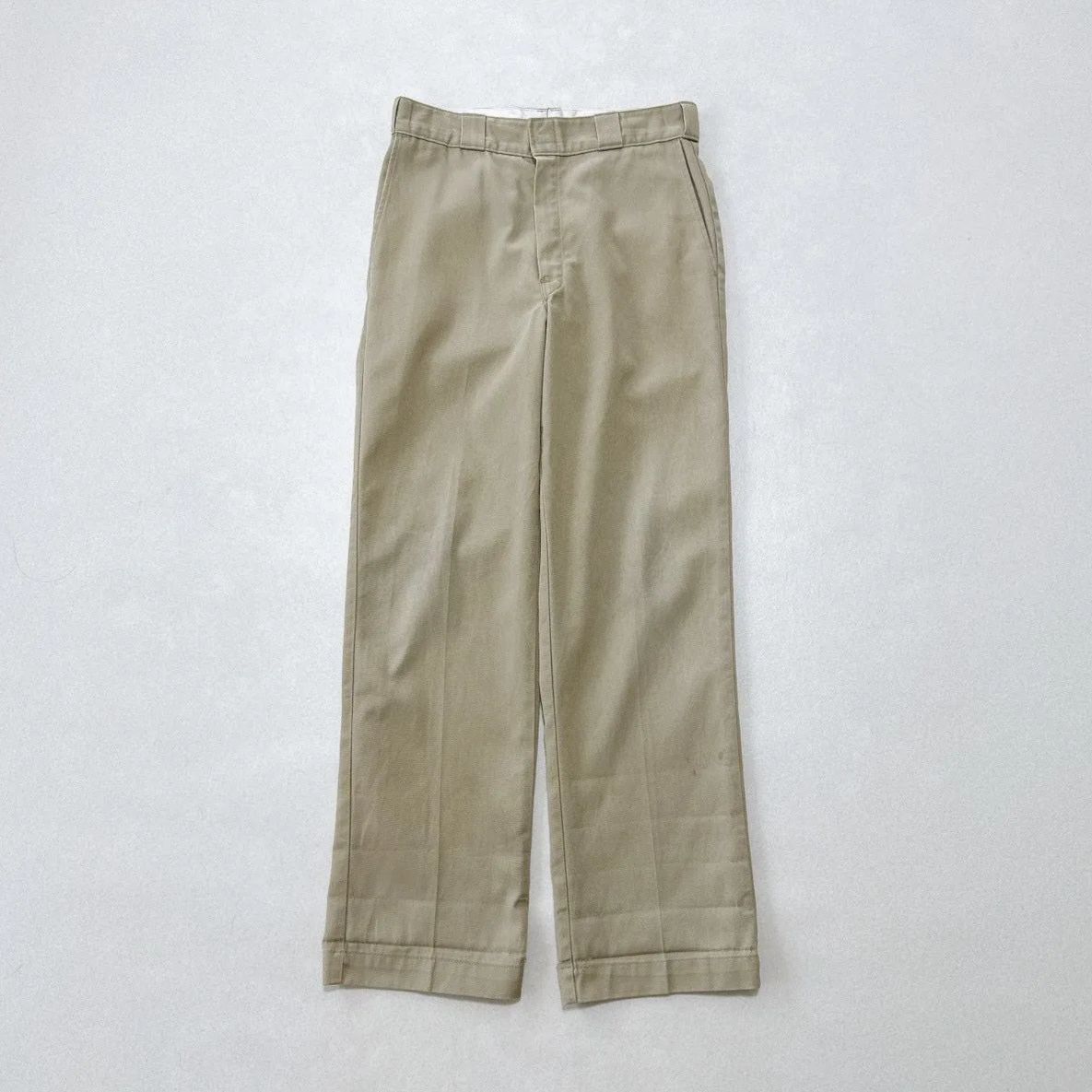 チビタグ　タロンジップ　ディッキーズ　 w32 希少80s-90s USA製】ディッキーズ 874 TALONジップ W32 L32 カーキ