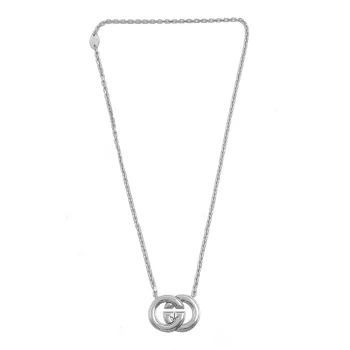 【新品】グッチ ネックレス アクセサリー GUCCI Ag925 シルバー インターロッキングG チェーン ネックレス 678661 J8410 8191 (シルバー系)アウトレット メンズ 送料無料
