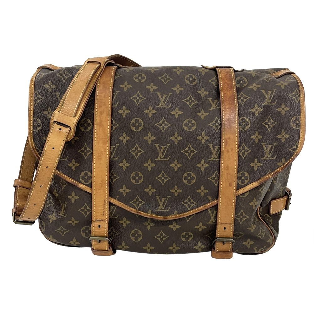 ルイヴィトン LOUIS VUITTON ソミュール43 ショルダーバッグ モノグラム キャンバス M42252【中古】