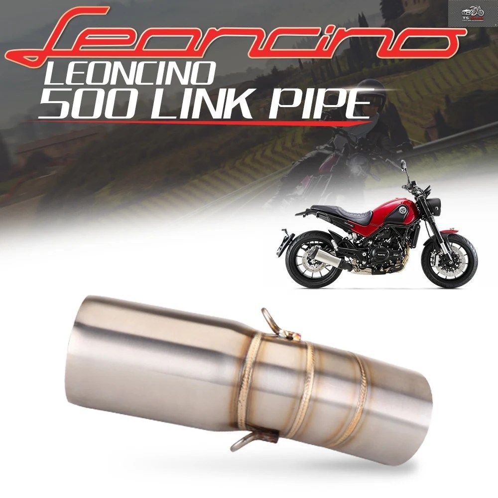 スリップオン ベネリ レオンチーノ 500 BJ500 オートバイ用エキゾースト エスケープ ステンレススチール ミドルリンク パイプ コネクト 51m