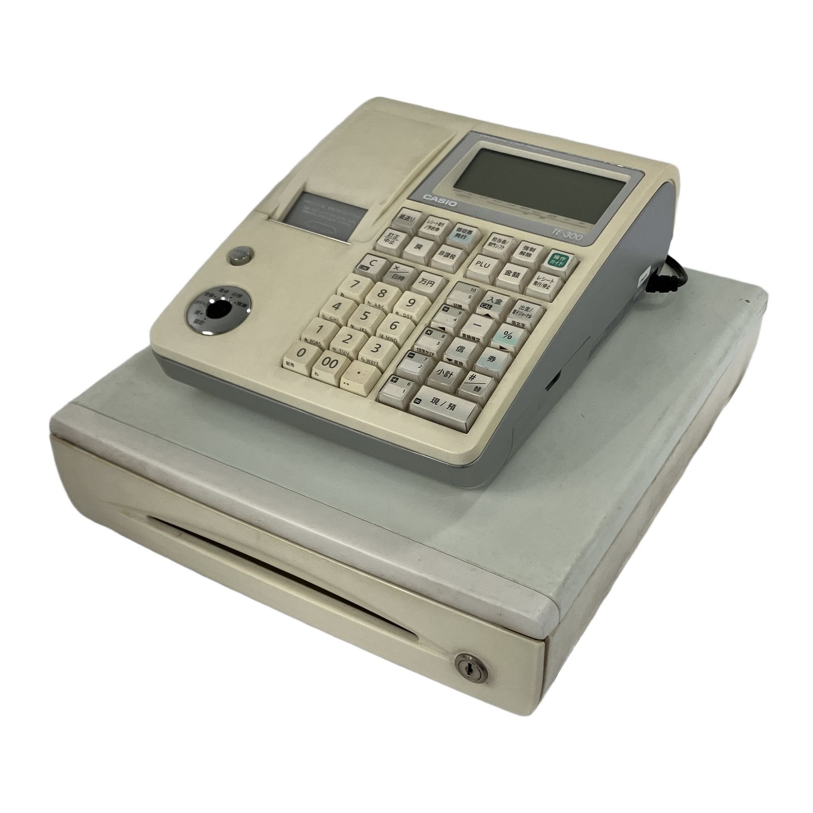 CASIO TE-300 電子レジスター 小型ドロア カシオ ジャンク Y11198550