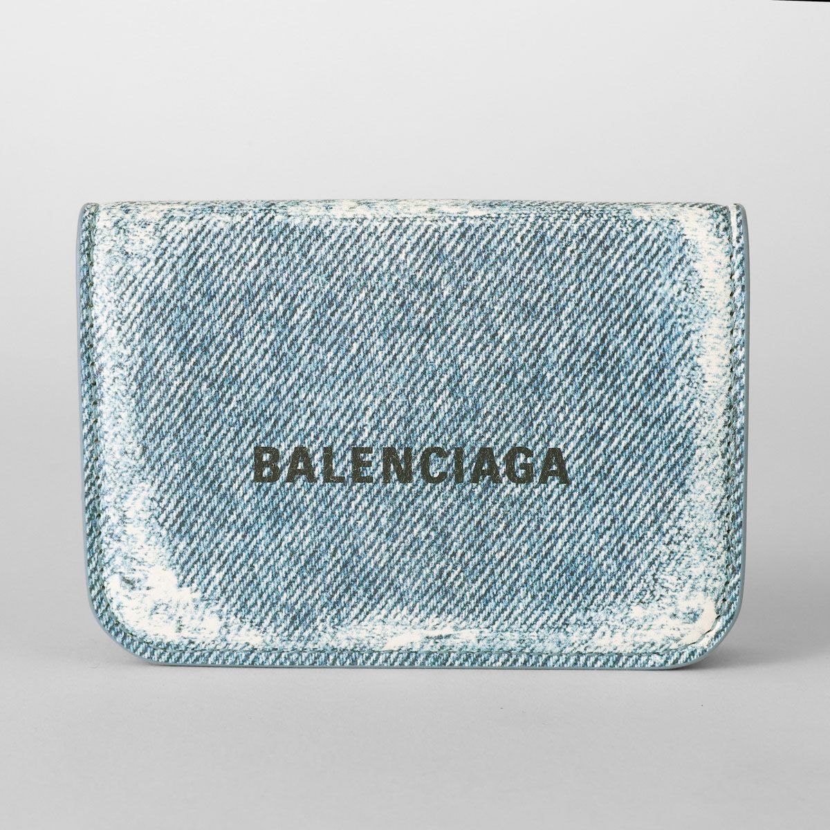 新品 バレンシアガ BALENCIAGA 3つ折り財布 キャッシュ ブルー - メルカリ