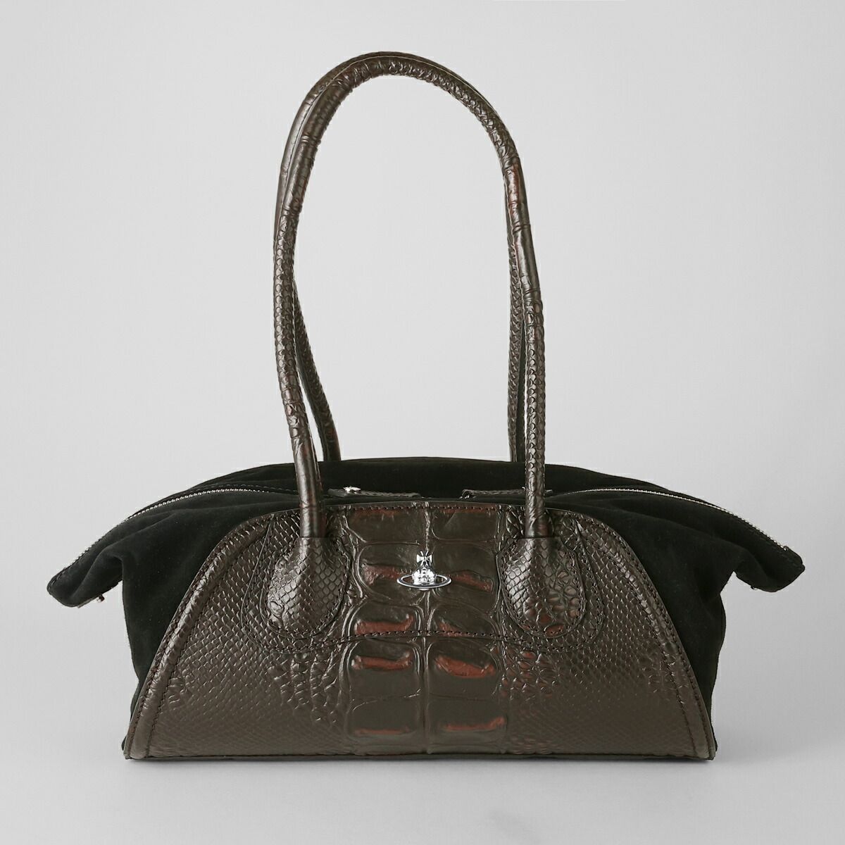 新品 ヴィヴィアン ウエストウッド Vivienne Westwood トートバッグ ブラウン/ブラック