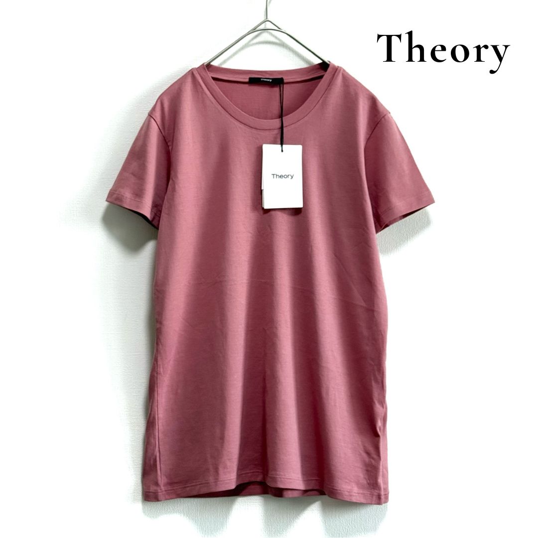 ◆タグ付き◆ Theory セオリー Apex Tee P Tiny Tee 2 半袖Tシャツ S ピンク系 コットン カットソー
