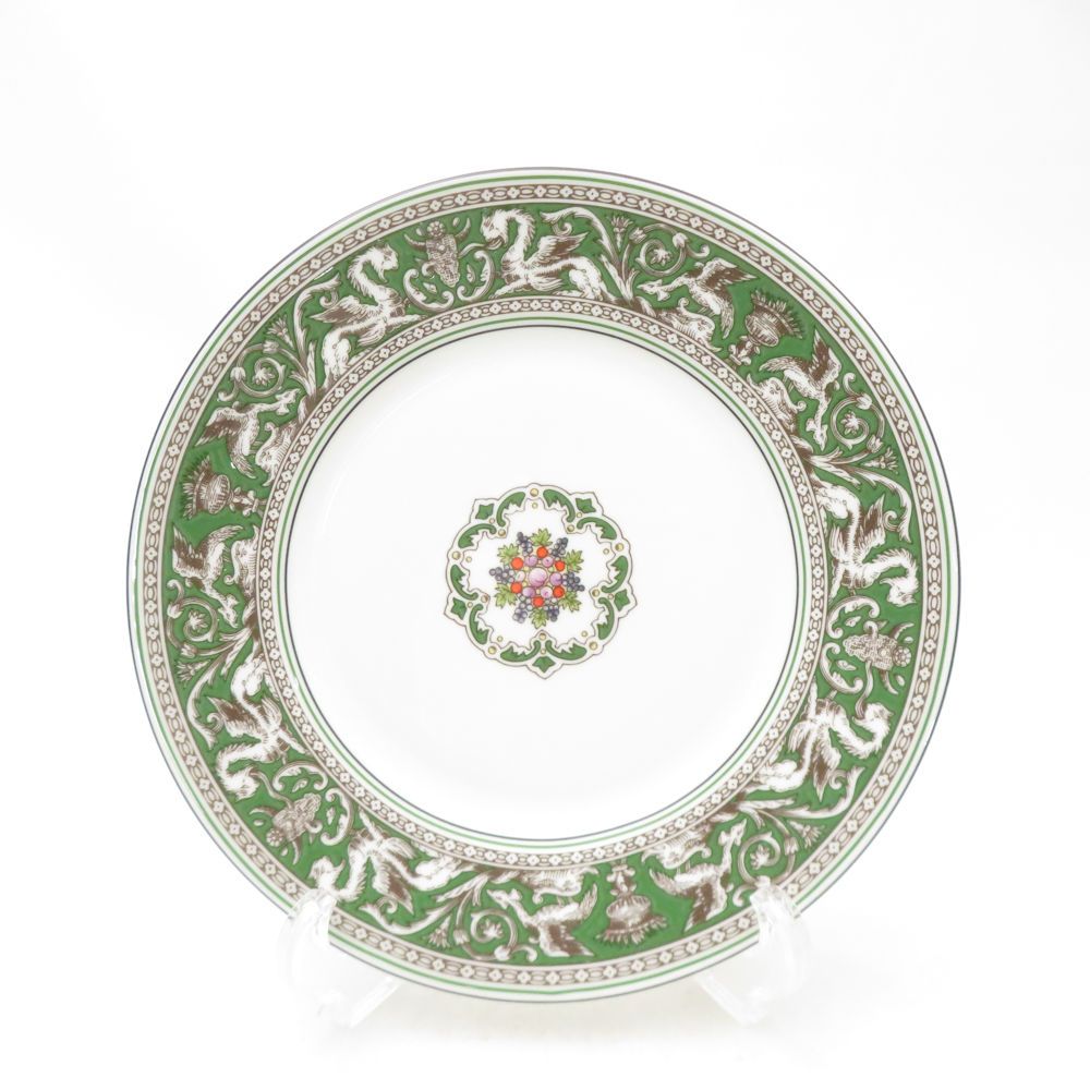 未使用 WEDGWOOD ウェッジウッド フロレンティーン ヴェルデ 中皿 20cmプレート 電子レンジ・食洗機可 SC11114G2