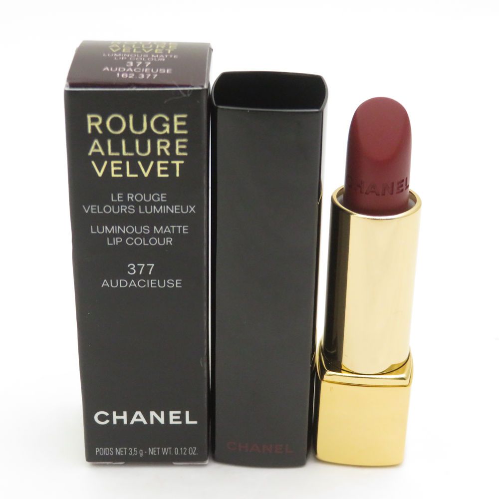未使用 CHANEL シャネル ルージュ アリュール ヴェルヴェット 口紅 377 オダシユーズ リップスティック BM12350B1