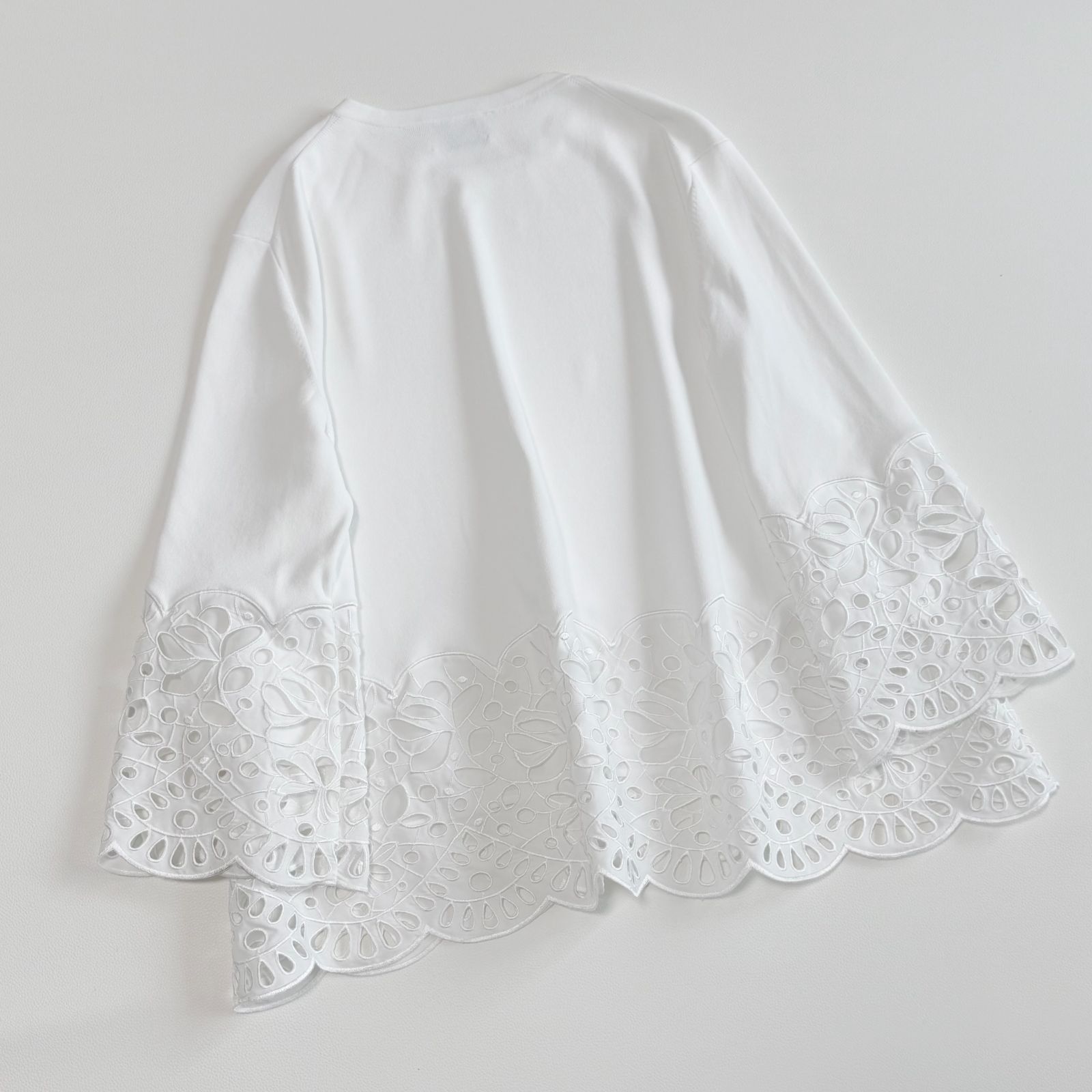 ◇美品◇ UNITED ARROWS スカラップレース コンビネーション ニット