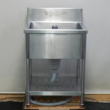 3(ビス穴)タニコー 業務用 ステンレス 1槽 シンク W600 D600 H800(+150)mm 厨房 槽内寸W518D458深270mm TX-1S-60 W60D60H80cm