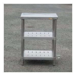 タニコー 業務用 ステンレス 作業台 W600 D450 H830ｍm 厨房 SUS304 中棚 H85 TA-WT-645NB W60 D45 H83cm