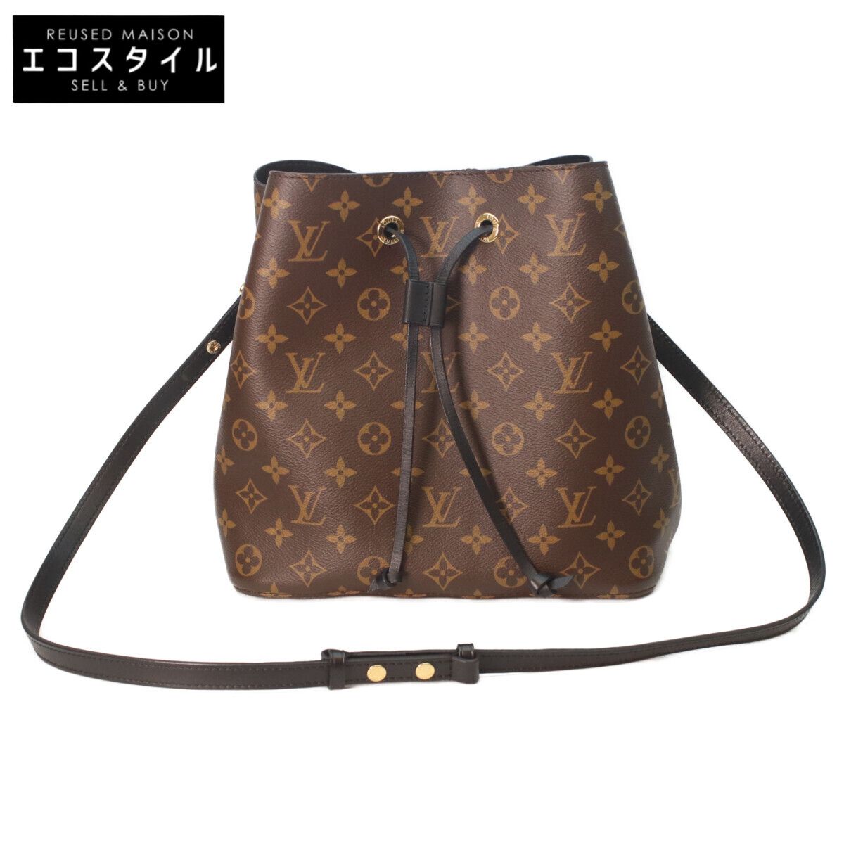 LOUIS VUITTON ルイヴィトン M44020 モノグラム ノワール ネオノエMM
