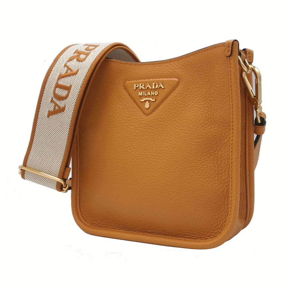 【新品】プラダ 1BH191 VIT.DAINO SOFT AMBRA 1 N (オレンジ系) バッグ ショルダーバッグ PRADA レザー ロゴ ショルダー 斜め掛け アウトレット レディース