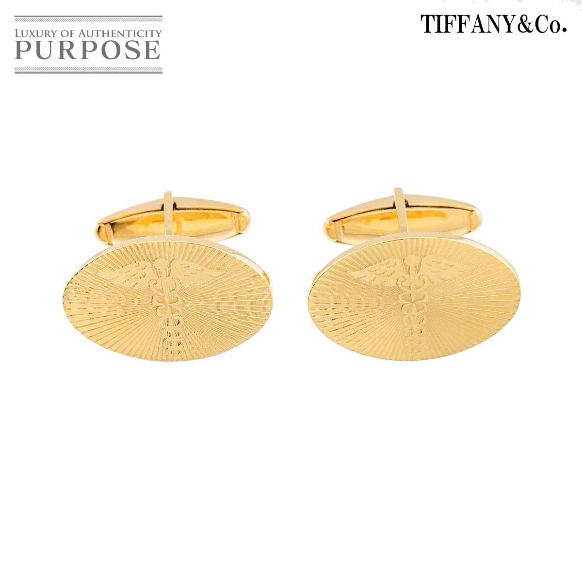 ティファニー TIFFANY&CO. カフス K14 YG イエローゴールド 585 cuff links 90319199