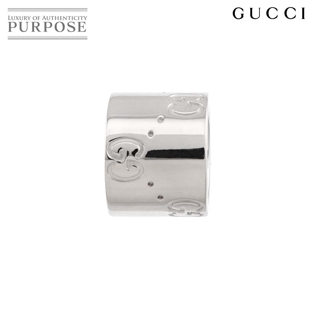 グッチ GUCCI アイコン ペンダント トップ K18 WG ホワイトゴールド 750 Pendant 90319433 70,400円
