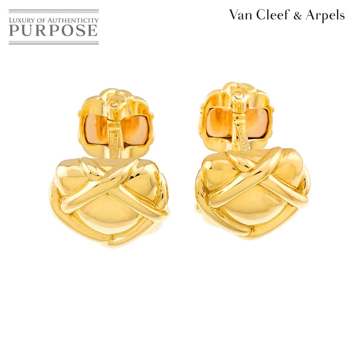 ヴァンクリーフ & アーペル Van Cleef & Arpels カフス K18 YG イエローゴールド 750 Cuff Links 90319788