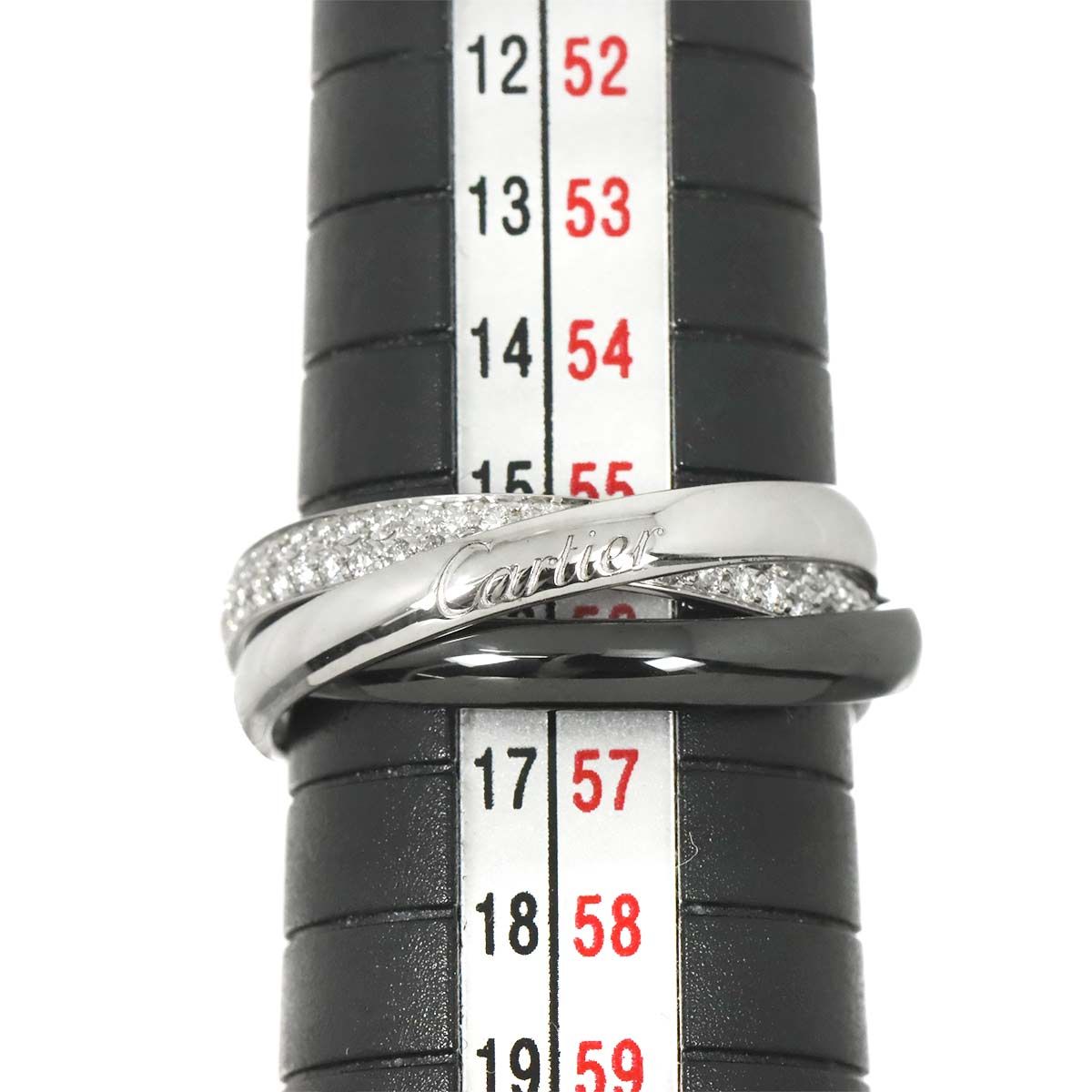 カルティエ Cartier トリニティ スモール SM #55 リング ダイヤ