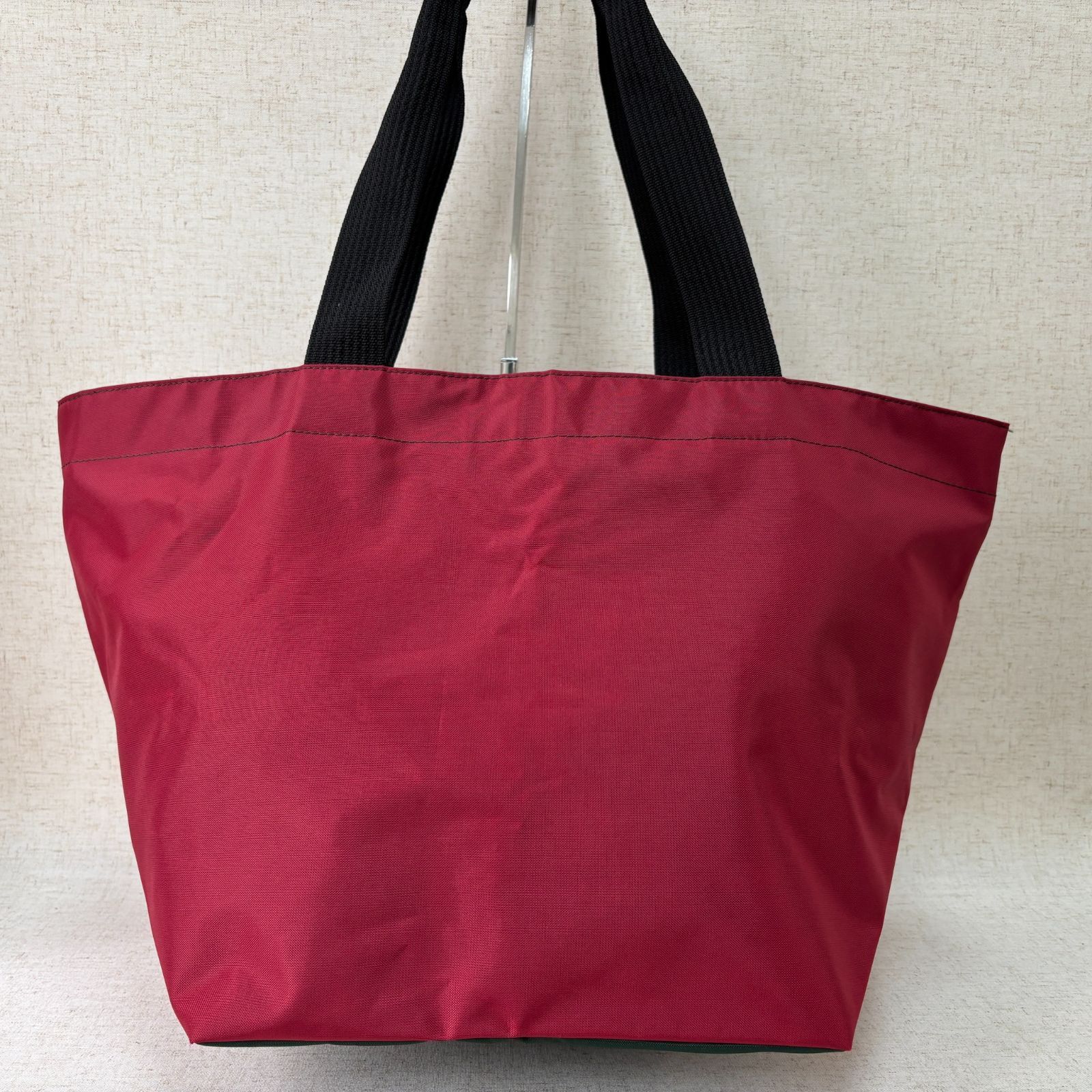 Herve chapelier エルベシャプリエ トートバッグ 舟型 ナイロン レッド 