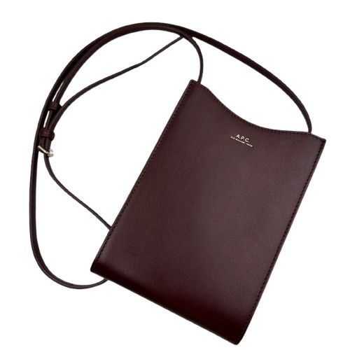A.P.C．　アーペーセー ネックポーチ Jamie ジェイミー ショルダーバッグ　ボルドー