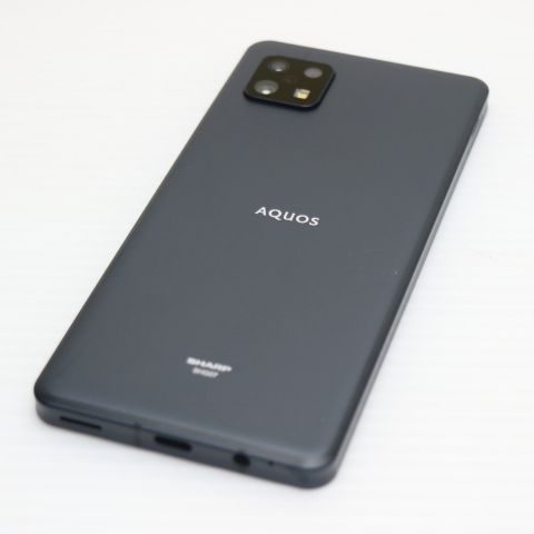 新品同様 AQUOS sense6s SHG07 ブラック スマホ 白ロム 土日祝発送OK