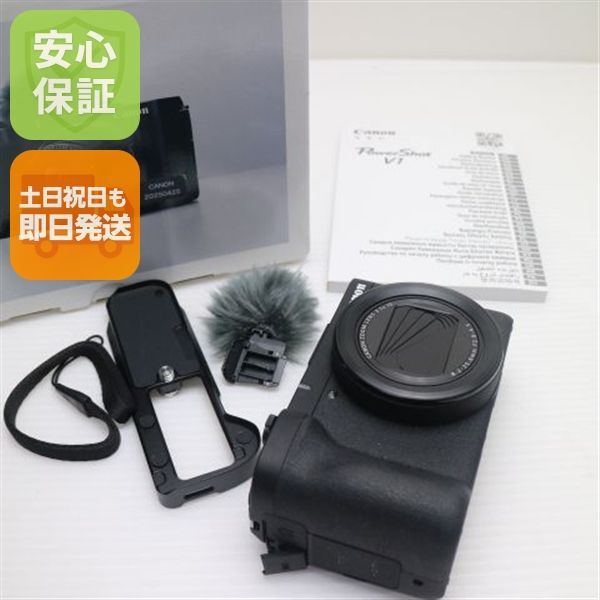 新品同様 PowerShot V1 ブラック コンデジ キャノン 即日発送 土日祝発送OK 06000
