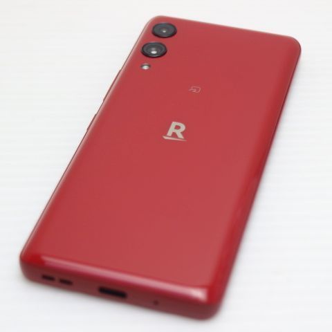 新品同様 SIMフリー Rakuten Hand 5G クリムゾンレッド スマホ 白ロム