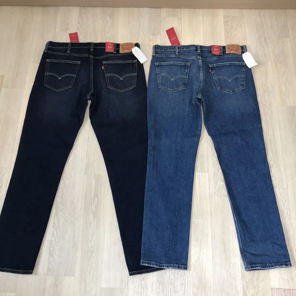38) 新品 リーバイス Levi's 511 スリムフィット デニム ライトブルー インディゴ 2個