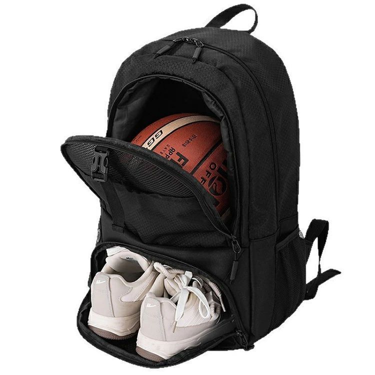 スポーツリュック 25L ボールネット ジュニア 送料無料 キッズ スポーツバッグ バスケ バスケットボール バレーボール サッカー 靴が入る 旅行 小学生 ボール収納 大容量 中学生 ブルー 通学 ブラック 運動 リュック - メルカリ