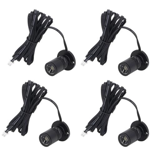 4個 LEDディスプレイスポットライト 5V可変式USBミニスポットライト ジュエリーショーケース玄関用 (暖かい光 3000K) 60d287f3
