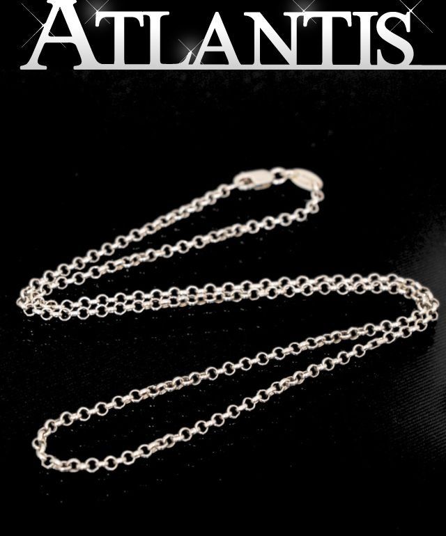 CHROME HEARTS 新宿店 クロムハーツ ロールチェーン ネックレス 18インチ メンズ シルバー SV925 31148