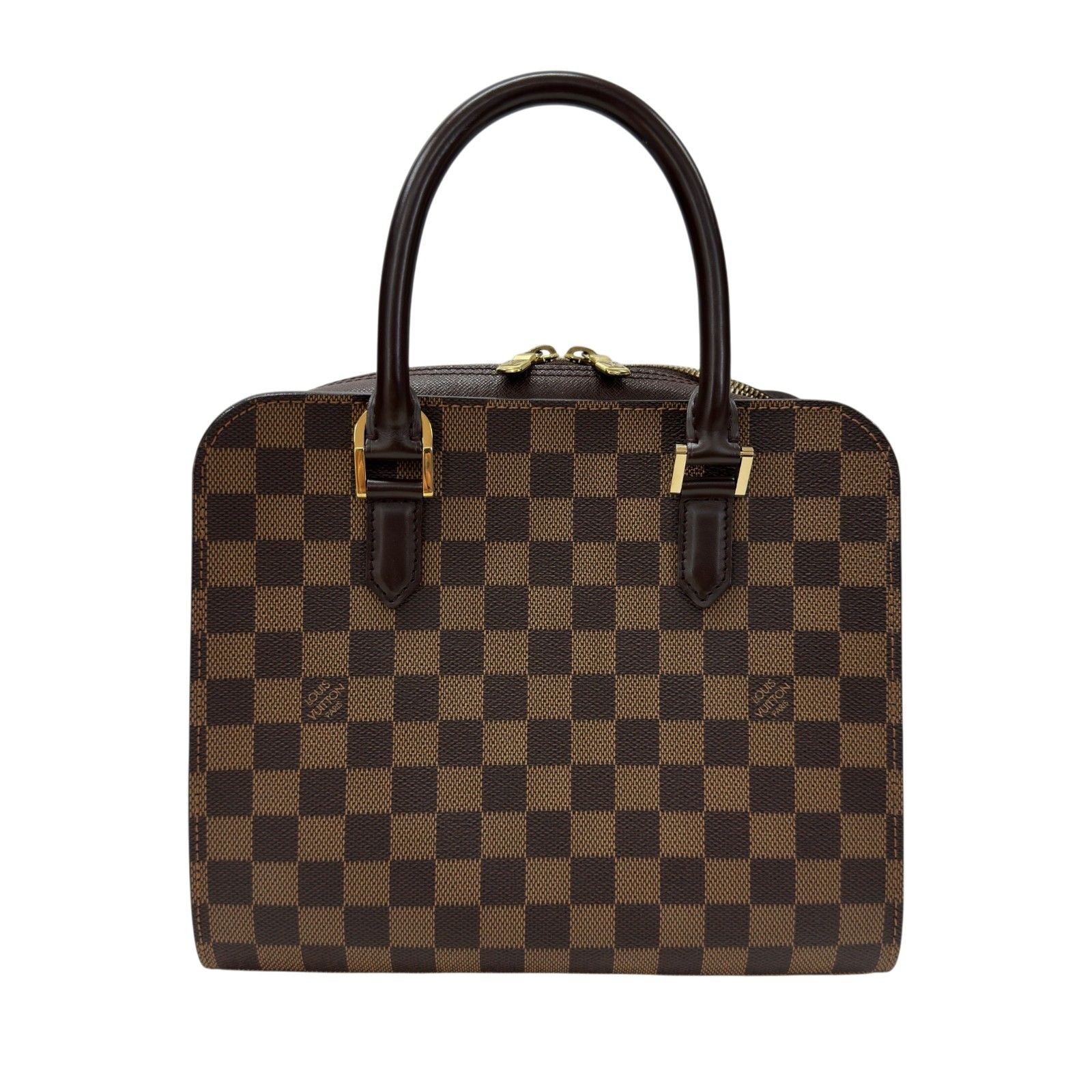 ルイ・ヴィトン LOUIS VUITTON トリアナ N51155 ブラウン ダミエ/レザー レディース ハンドバッグ